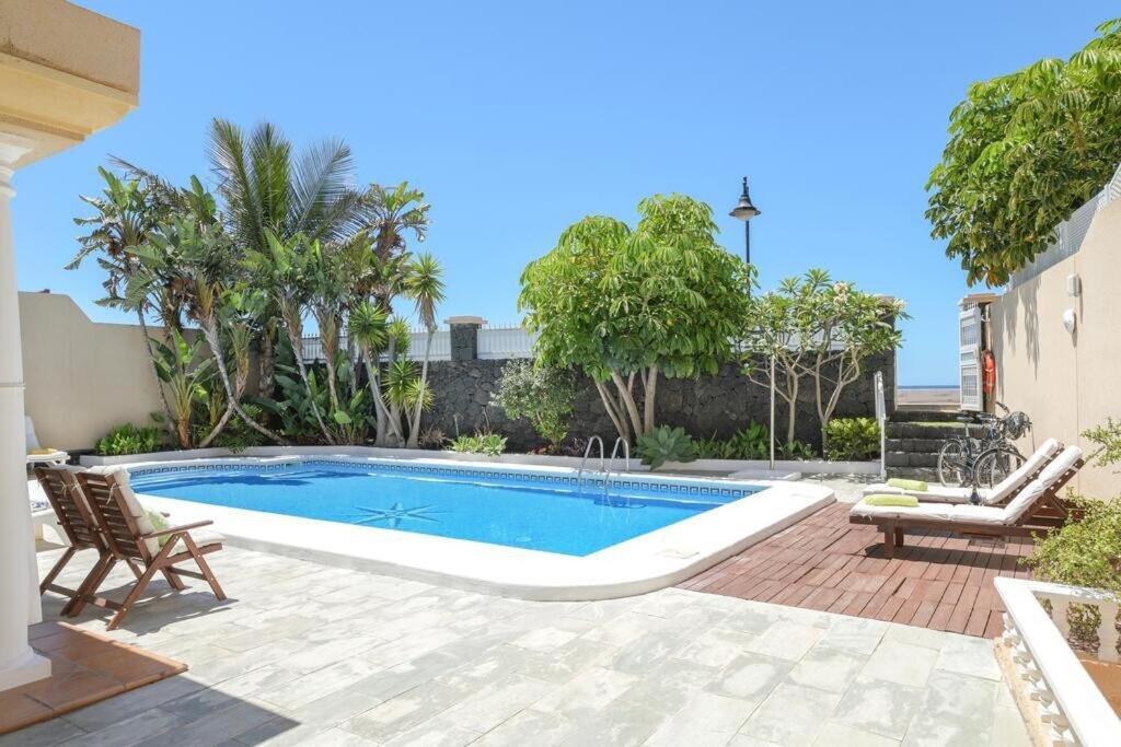 Villa La Concha Beachfront Heated Pool Playa Honda  Eksteriør billede